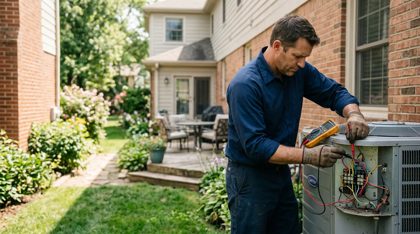 HVAC technician working near Bossier City, LA